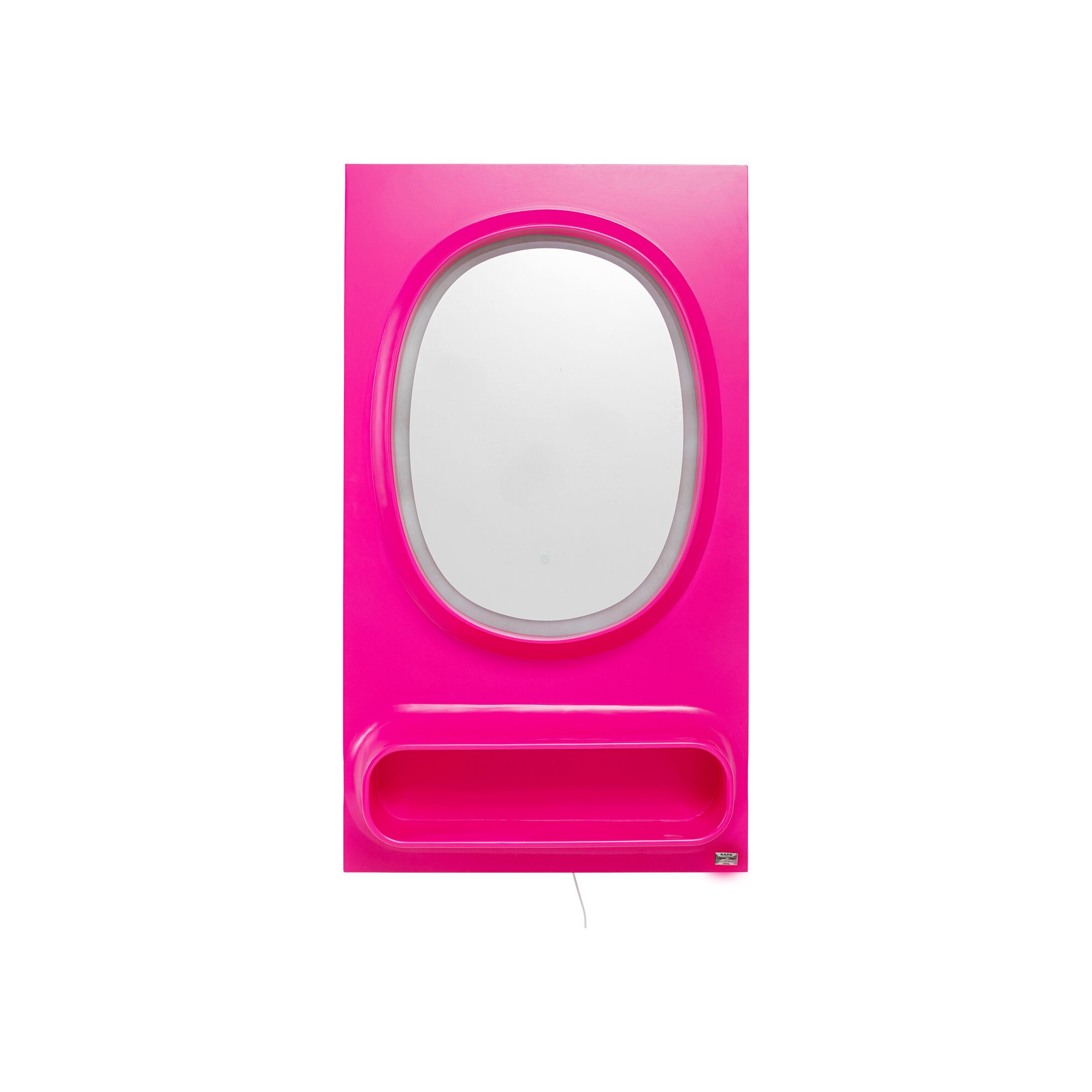 Miroir mural Aero LED pink 80x141cm