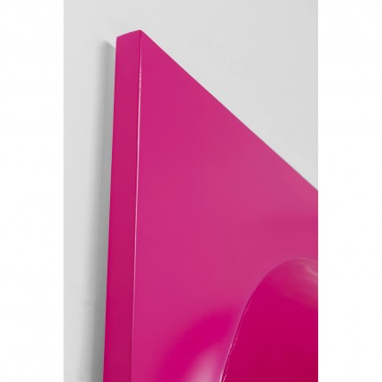 Spiegel Aero LED 141x80cm roze Kare Design