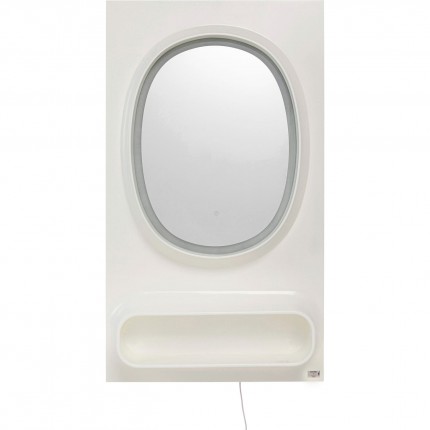 Spiegel Aero LED 141x80cm wit Kare Design