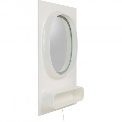 Mirror Aero LED 141x80cm white Kare Design