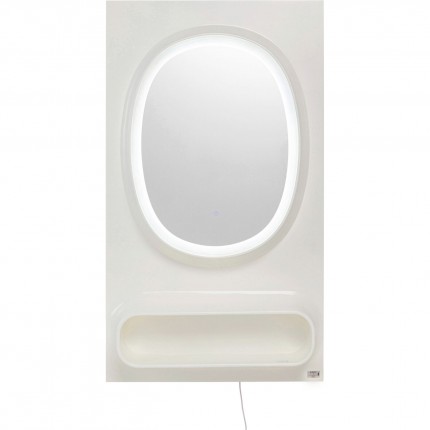 Spiegel Aero LED 141x80cm wit Kare Design