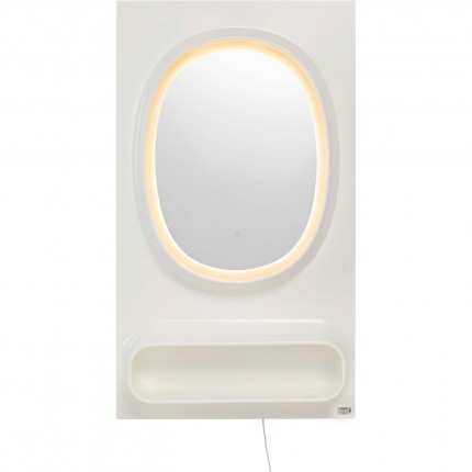Spiegel Aero LED 141x80cm wit Kare Design