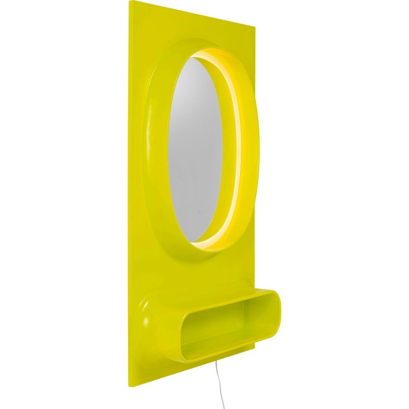 Miroir mural Aero LED vert 80x141cm