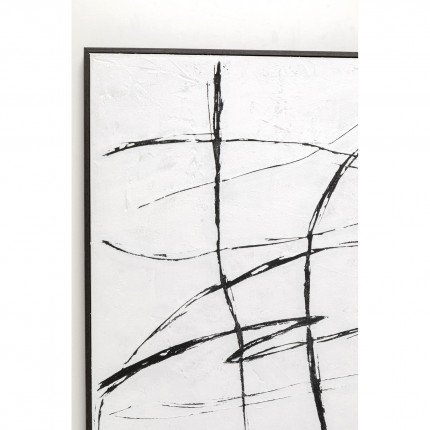 Canvas Picture 120x120cm white Kare Design