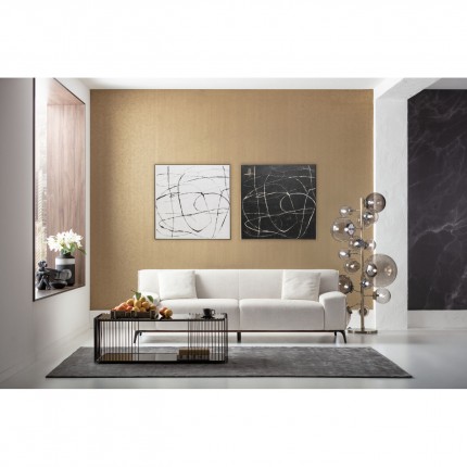 Schilderij Sketch 120x120cm wit Kare Design