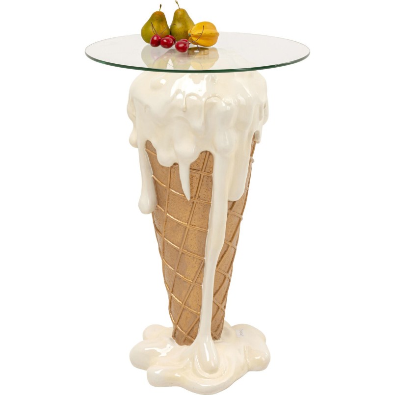 Table bistrot Ice crème vanilla Ø48cm