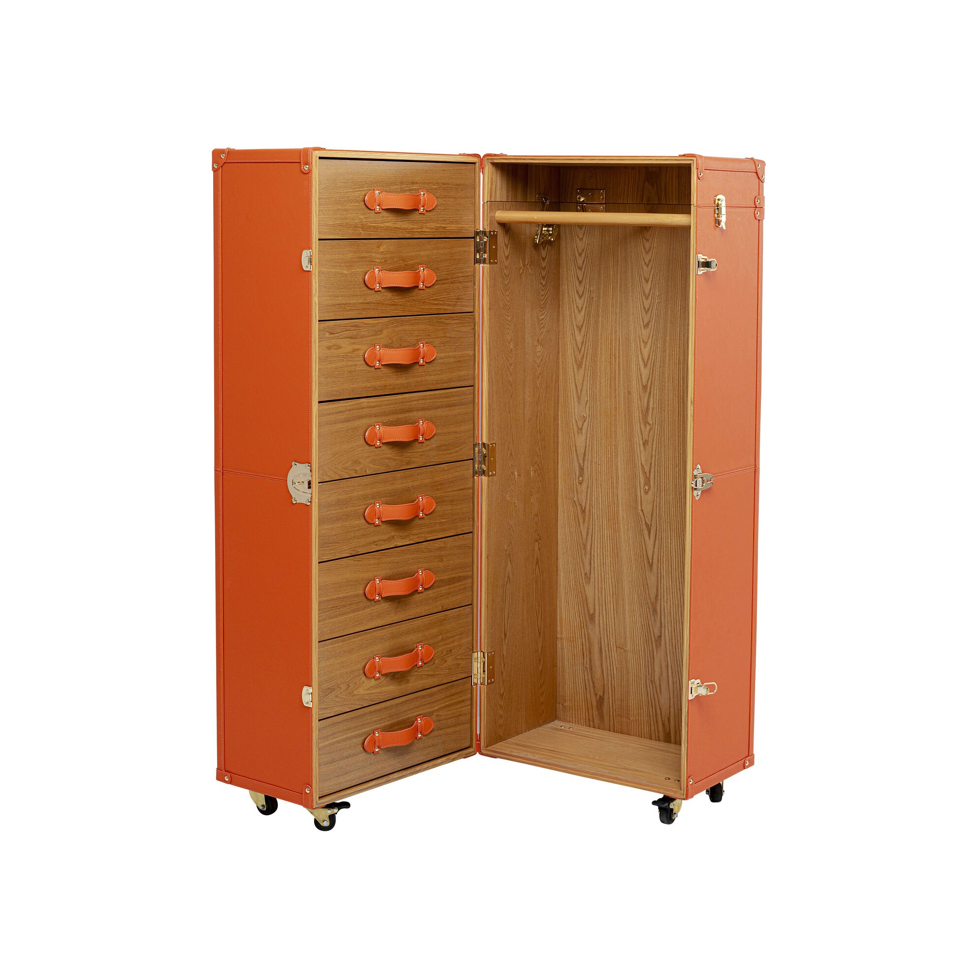 Armoire coffre Monaco orange