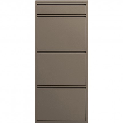 Schoenenkast Caruso taupe 3+1 laden Kare Design