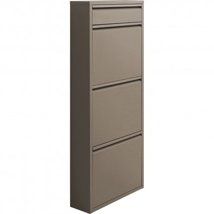 Schoenenkast Caruso taupe 3+1 laden Kare Design