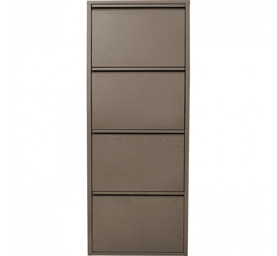 Schoenenkast Caruso taupe 4 laden Kare Design