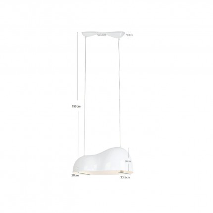 Hanglamp Cloud Beam Double 70cm wit Kare Design