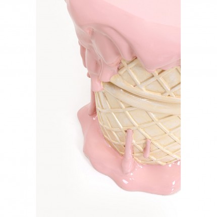 Kruk ijs 38cm roze Kare Design
