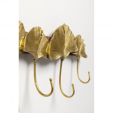 Wand Kapstok ginkgo blad goud Kare Design