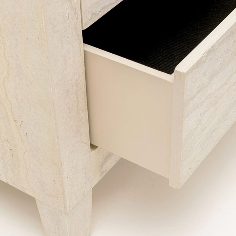 Nightstand Travertino 2 drawers Kare Design