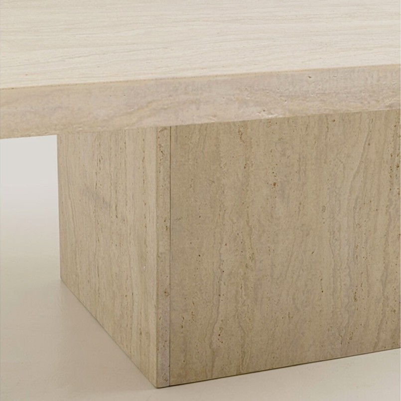 Salontafel Travertino 100x100cm Kare Design