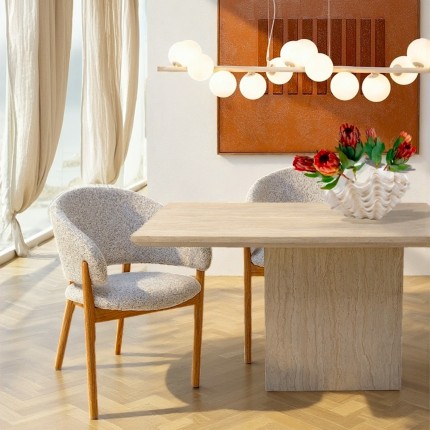 Table Travertino 160x90cm Kare Design