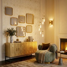 Gouden etnisch dressoir - Marrakesh - Kare Design