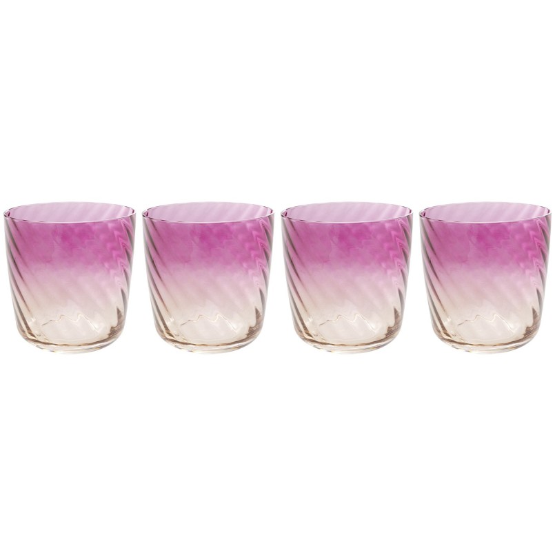 Water Glass Twist (4/set) Kare Design