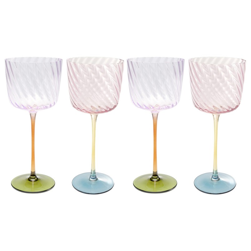 Wijnglazen Twist (4/set) Kare Design