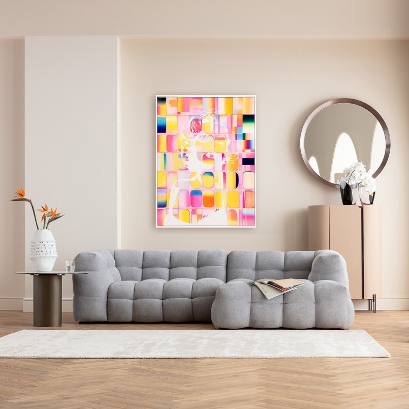Veelkleurig pop-art schilderij - Diva Pixel - Kare Design