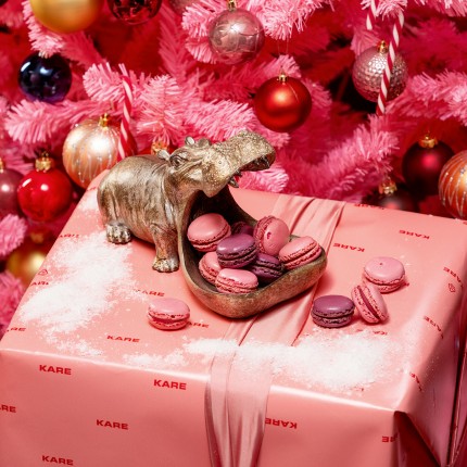 Serveerschaal nijlpaard koper Kare Design