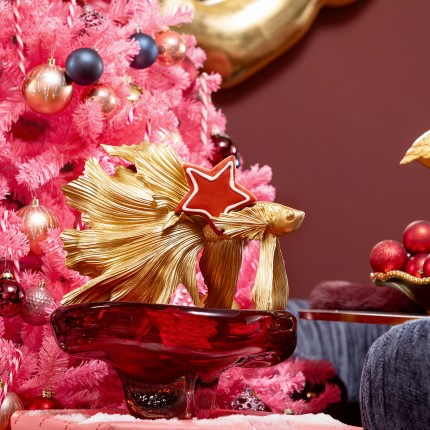 Deco betta fish 25cm gold Kare Design