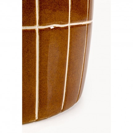 Bijzettafel Bliss Tile Ø33cm bruin Kare Design