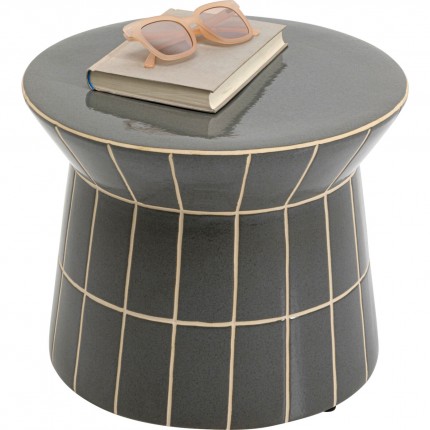 Side Table Bliss Tile Ø38cm blue Kare Design