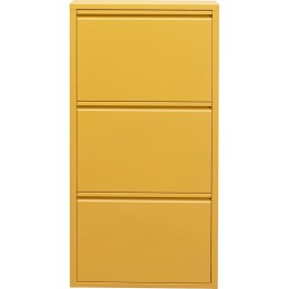 Schoenenkast Caruso geel 3 laden Kare Design
