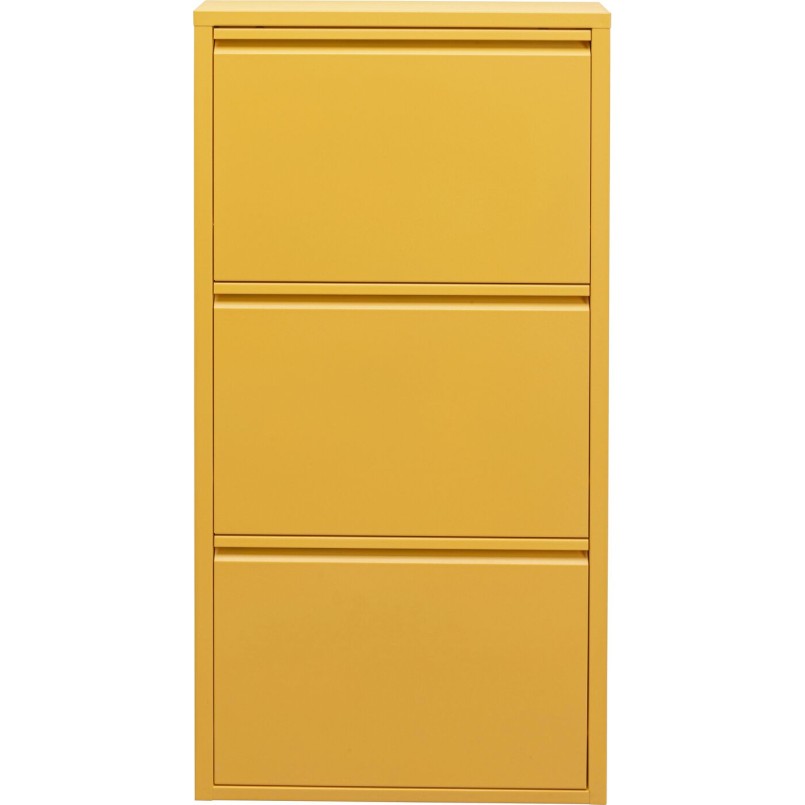 Shoe Container Caruso yellow 3 drawers Kare Design