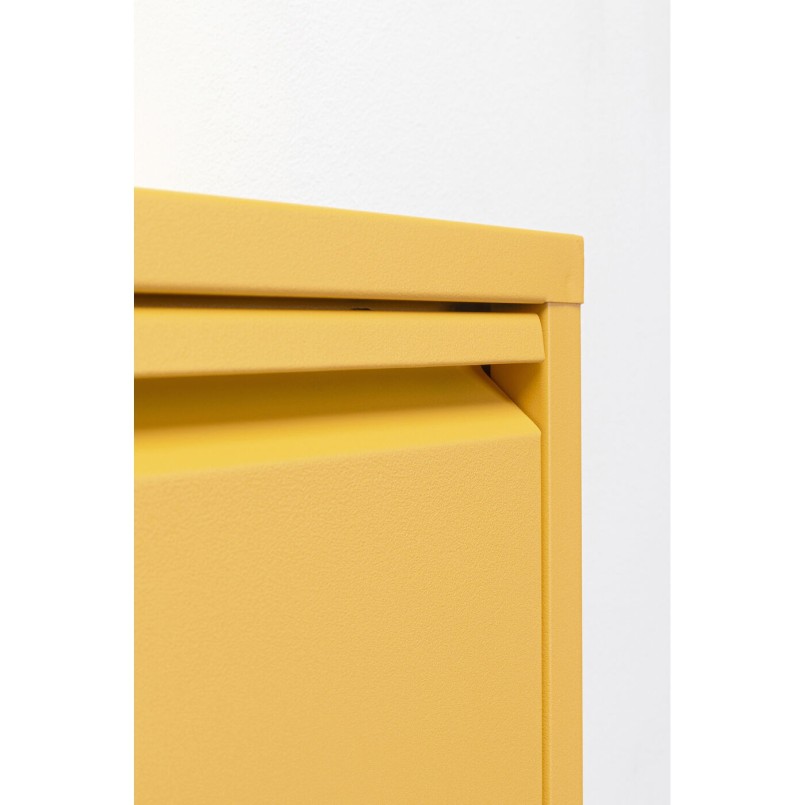 Schoenenkast Caruso geel 3 laden Kare Design