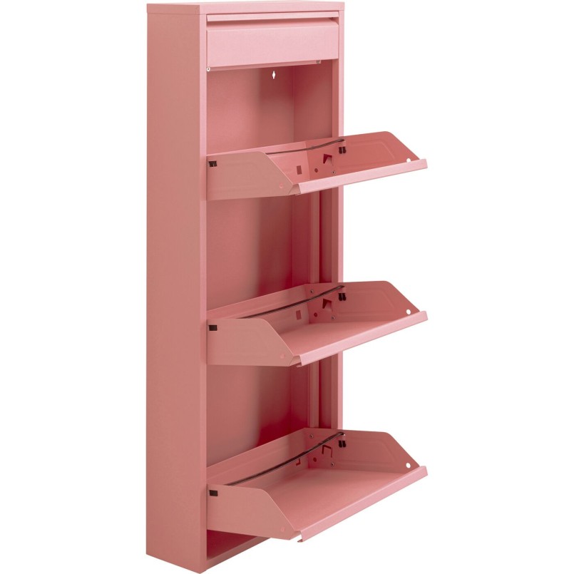 Schoenenkast Caruso roze 3+1 laden Kare Design