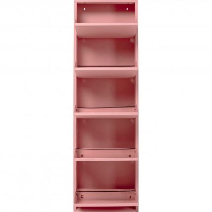 Schoenenkast Caruso roze 5 laden Kare Design