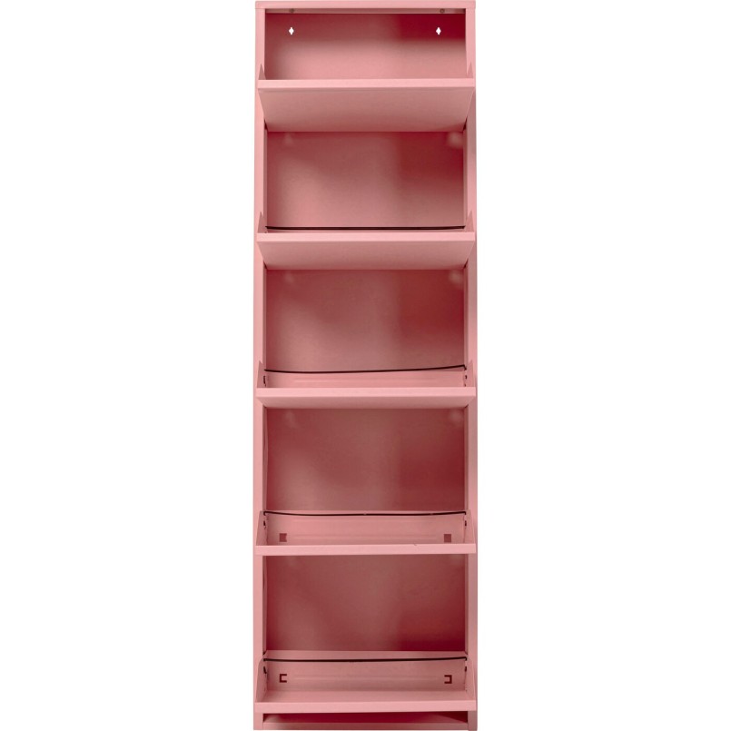 Schoenenkast Caruso roze 5 laden Kare Design