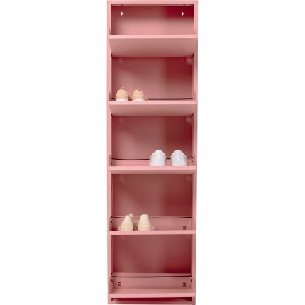 Shoe Container Caruso pink 5 drawers Kare Design