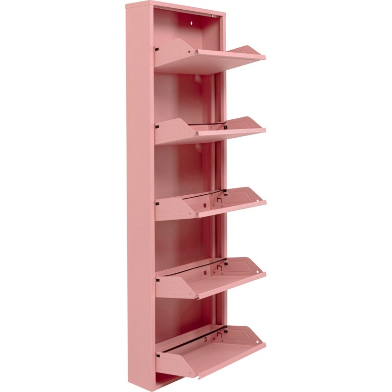Schoenenkast Caruso roze 5 laden Kare Design