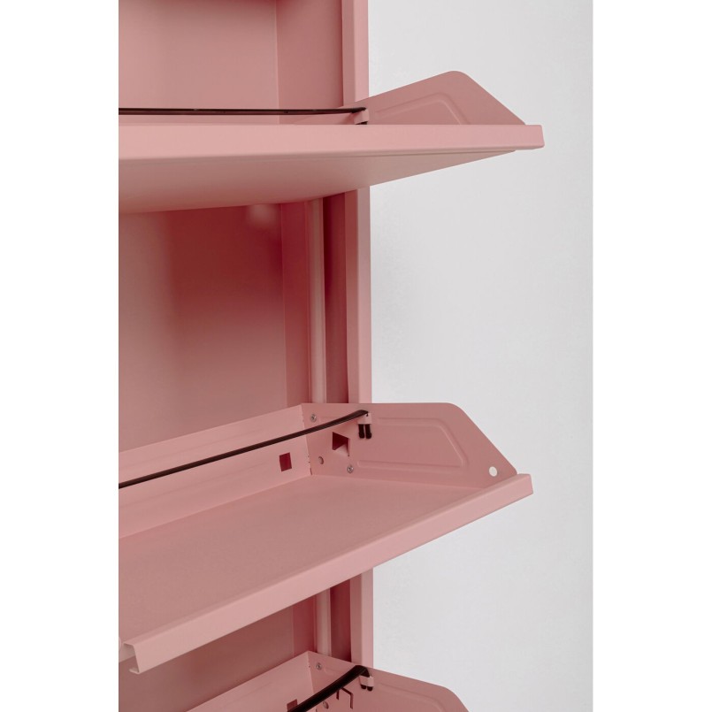 Schoenenkast Caruso roze 5 laden Kare Design