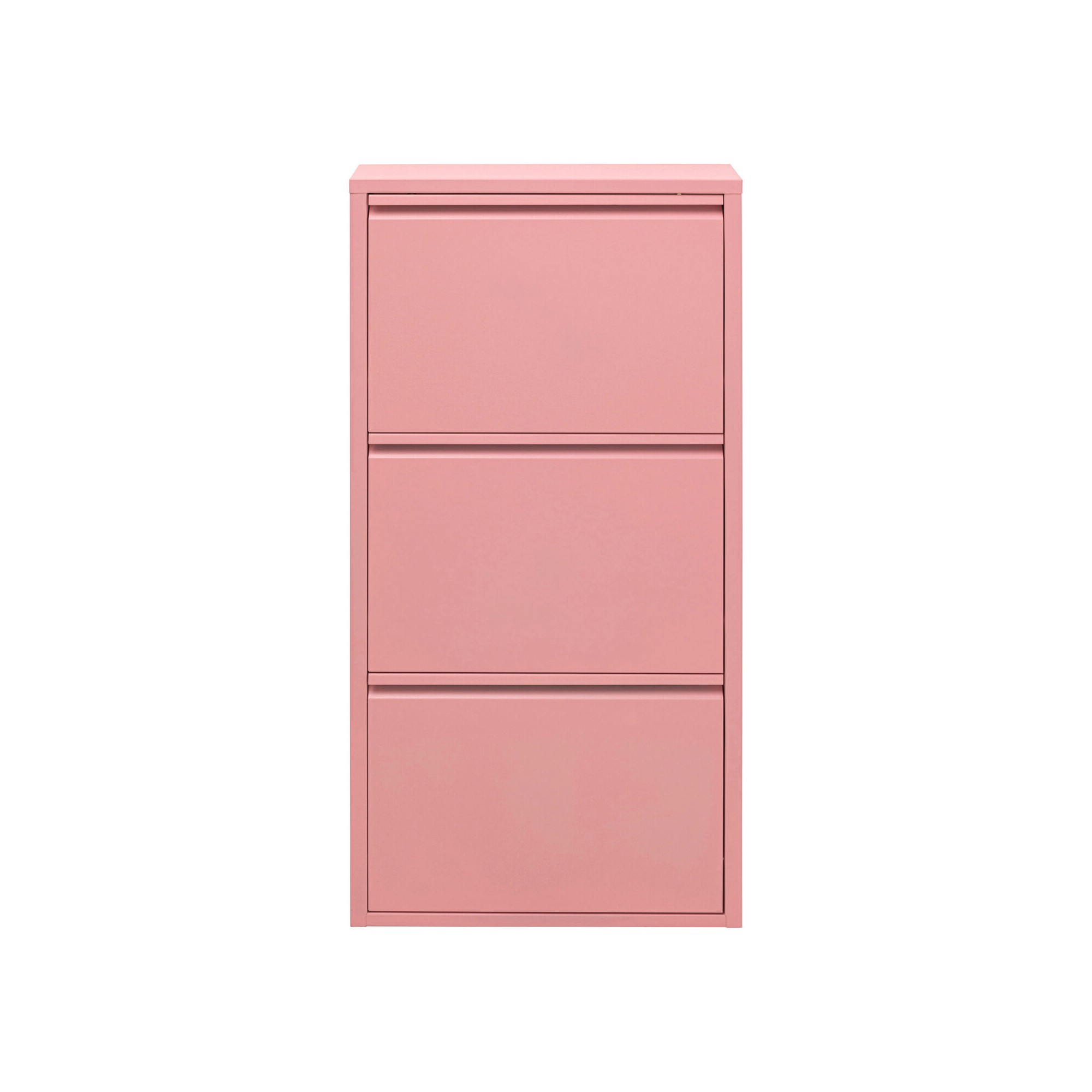 Schoenenkast Caruso roze 3 laden Kare Design