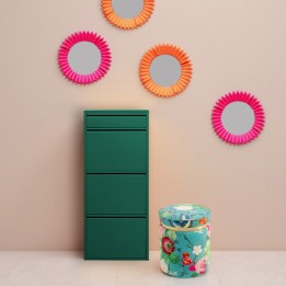 Stool Flower Fever Ø39cm blue Kare Design