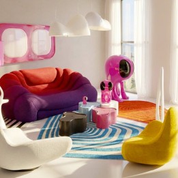 Coffee Table Lotus 35cm pink Kare Design