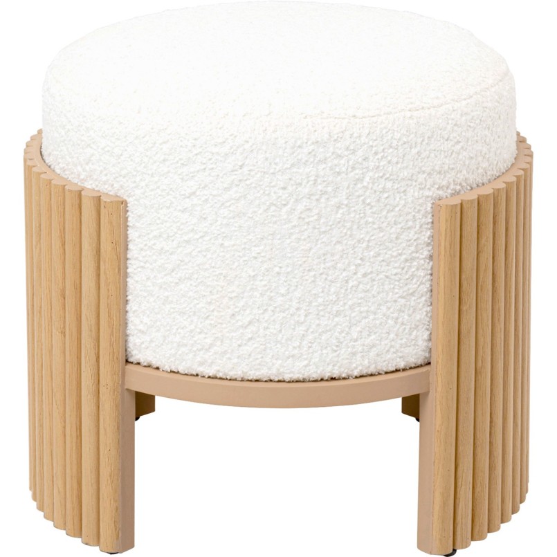 Stool Samu Ø43cm nature Kare Design