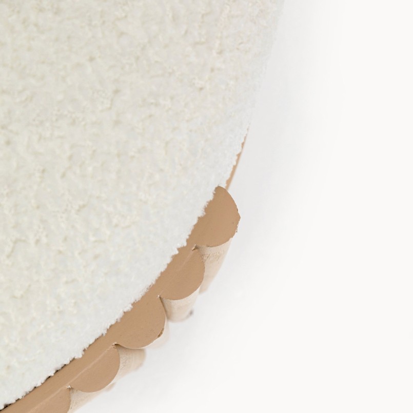 Stool Samu Ø43cm nature Kare Design