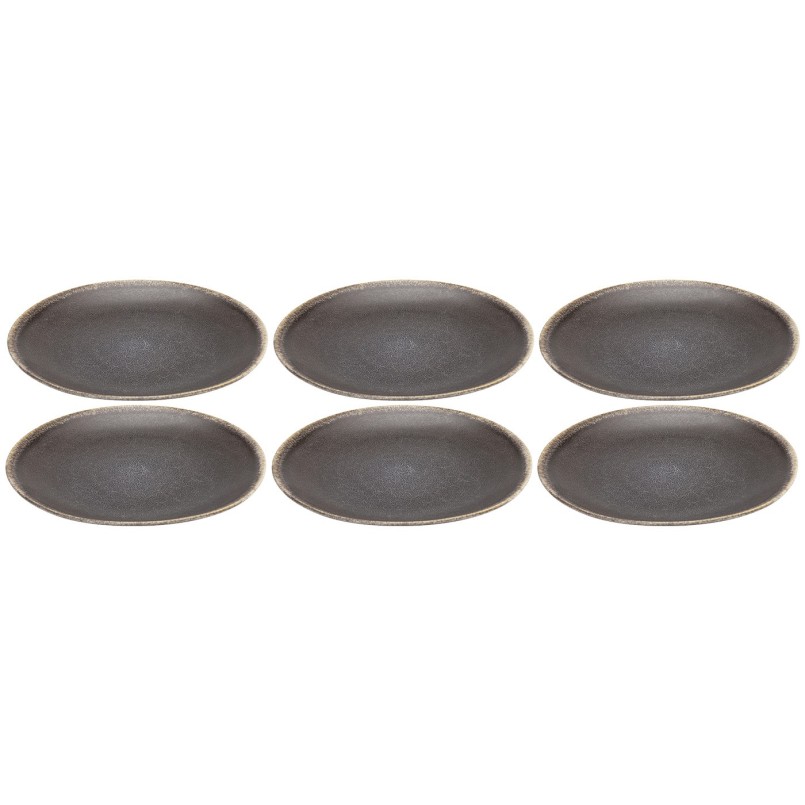 Plate Valerio Ø22cm (6/Set) Kare Design