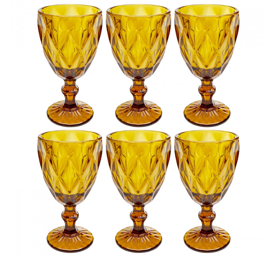 Wijnglazen Oriana (6/set) Kare Design