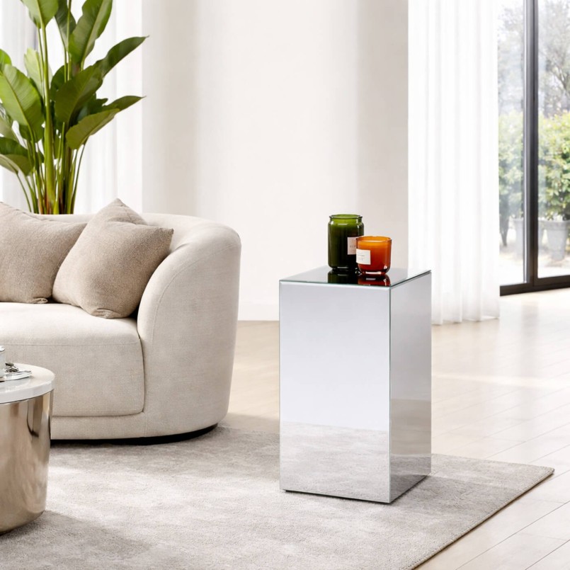 Bijzettafel Luxury 65cm zilver Kare Design
