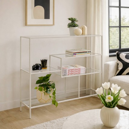 Bookshelf Loft 100x115cm beige Kare Design