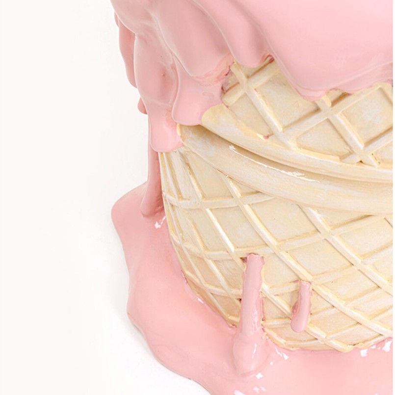 Kruk ijs 38cm roze Kare Design