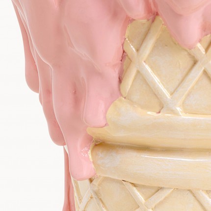 Kruk ijs 38cm roze Kare Design