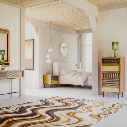 Vloerkleed New Wave 300x200cm bruin Kare Design