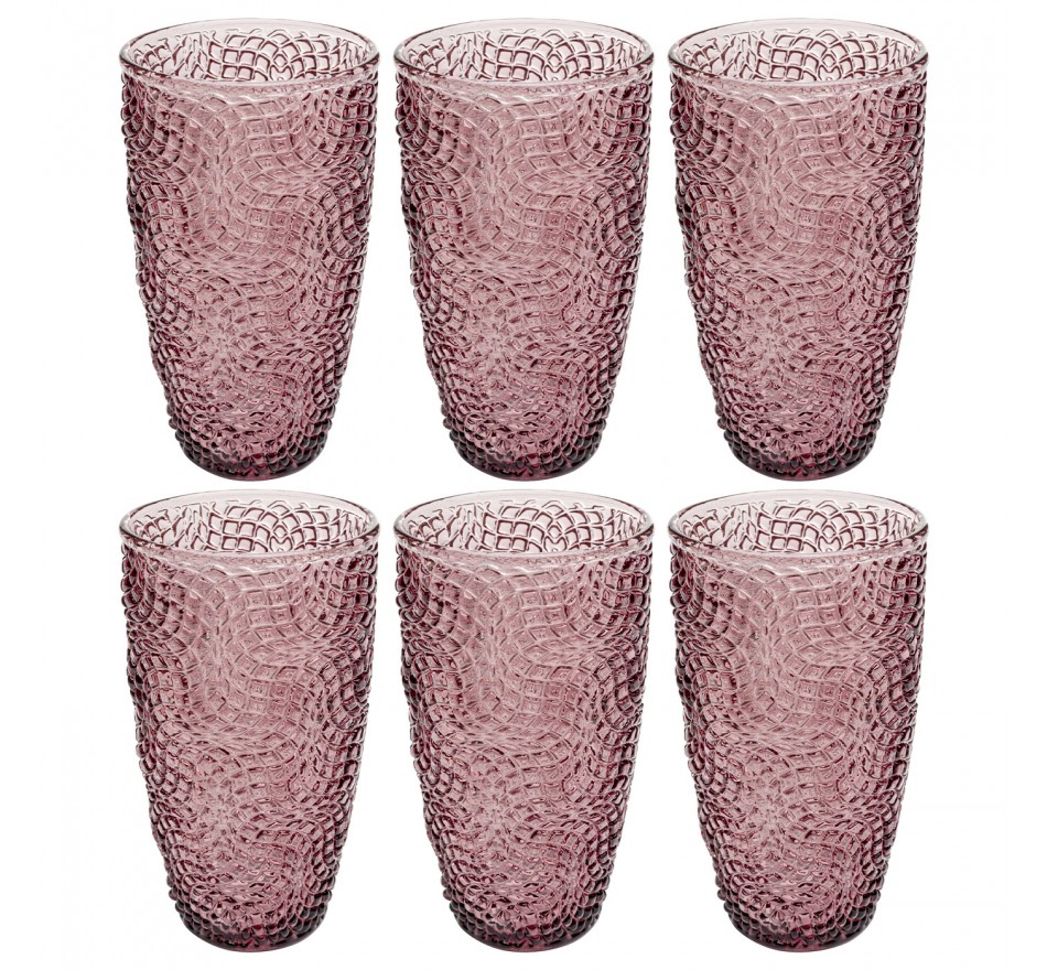 High Water Glass Amara (6/set) Kare Design